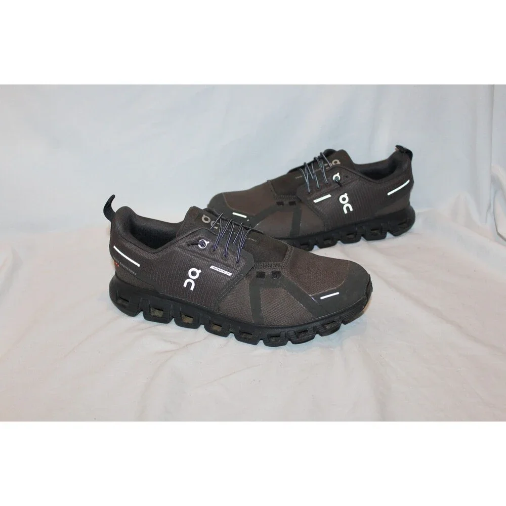 NIB ON CLOUD MEN'S CLOUD 6 WP RUNNING ATHLETIC SNEAKERS BLACK SZ 8